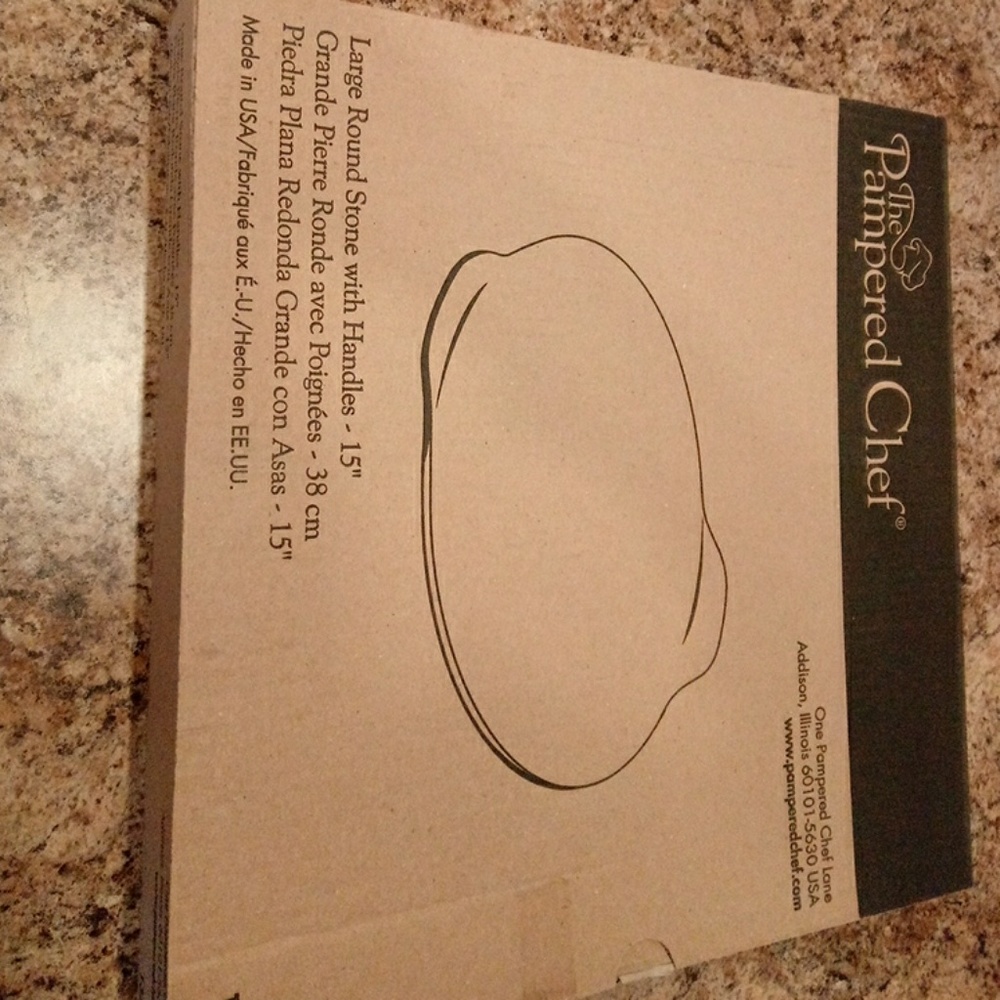 Pampered Chef 15" Pizza Stone